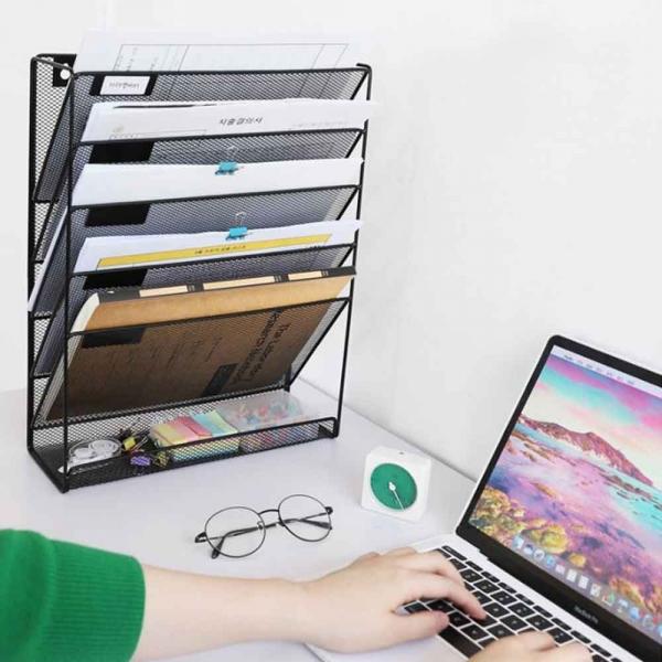 오피스 데스크 다용도 정리용 서류보관 파티션걸이