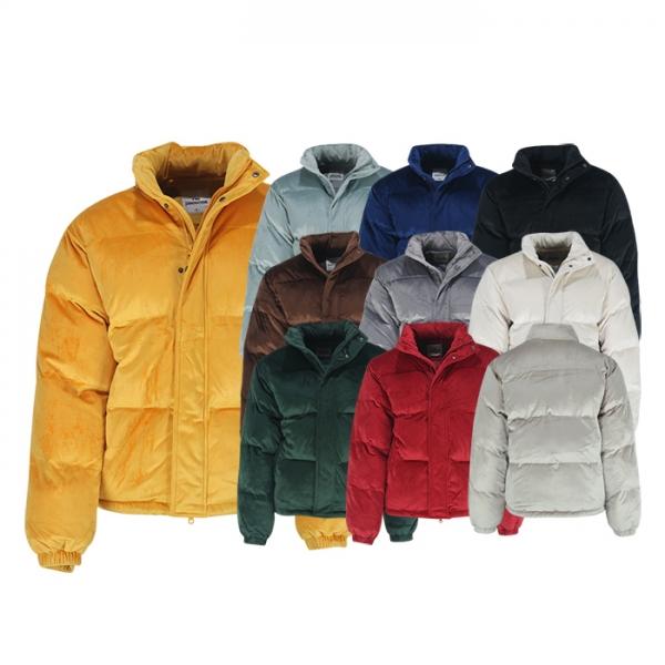 엣지애 남녀공용 퍼펙트 벨벳 숏패딩 MCOSL7081W0