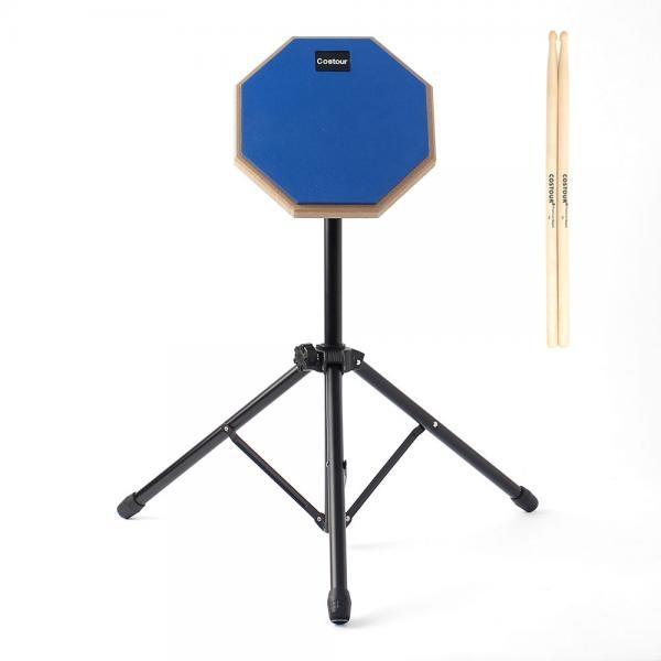 연습용 드럼패드 풀세트(블루) 드럼스틱 타악기연습