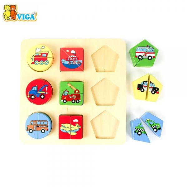 h31 비가(VIGA) 도형맞추기 교통 (V59586)