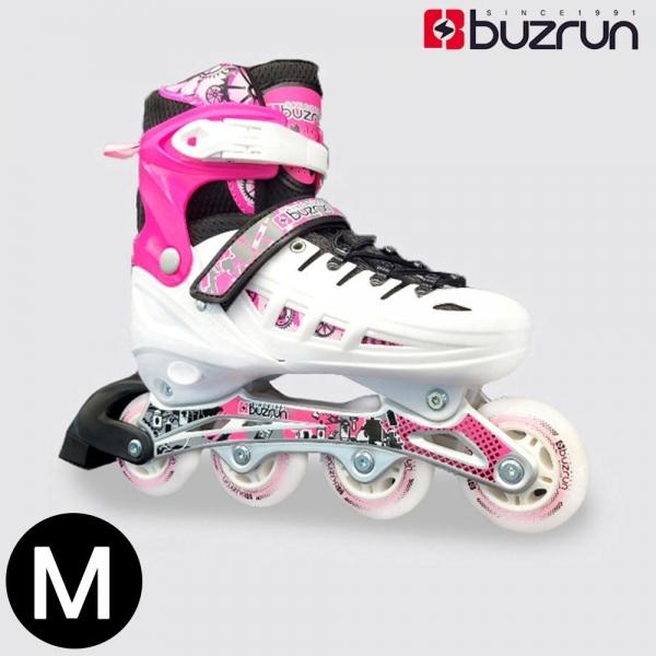 버즈런 아동 인라인 스케이트 (화이트핑크) (M) (DK-BZ905)