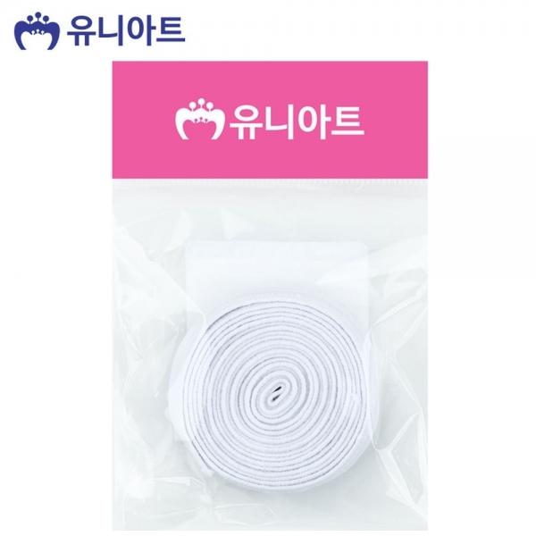 유니아트 (고무밴드) 1000 넙적 고무 밴드 1.8cm (흰색)