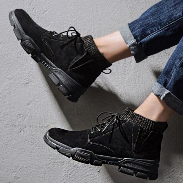 남자 겨울 방한화 털 기모 안감 운동화 삭스형 워커