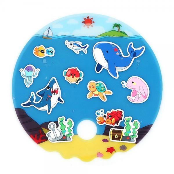 유니아트 (DIY.520) 부채 꾸미기 (바다)