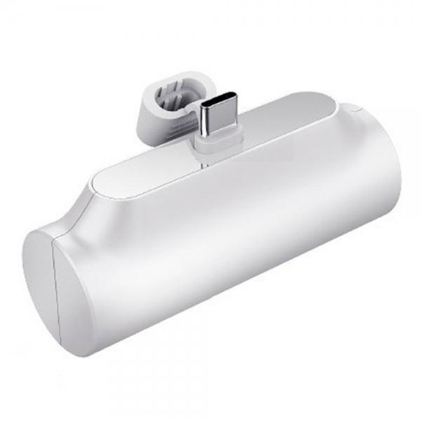 엑티몬 보조배터리 포켓 일체형보조배터리 5000mAh C타입 (화이트)