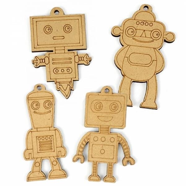 MDF 로보트 팬던트-1개랜덤