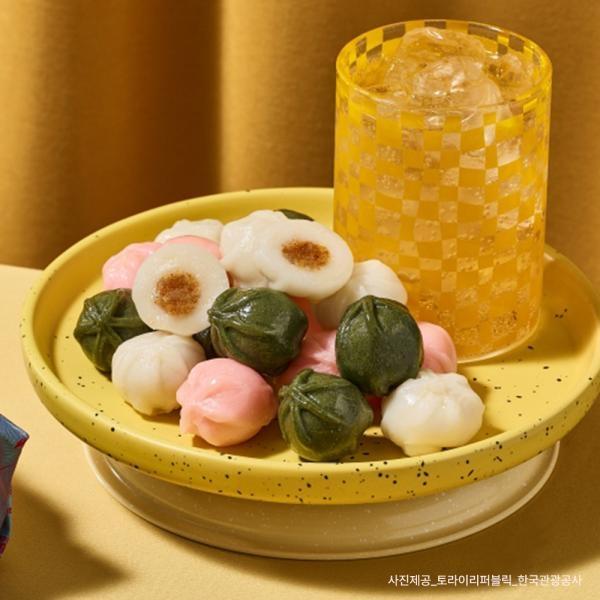 모듬꿀떡 2kg / 굳지않는 냉동 반달 송편 모듬떡