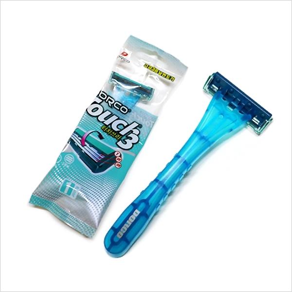 도루코 터치3 면도기 3중날 일회용 면도기