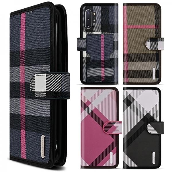 갤럭시J4플러스 몬트 체크 백포켓 다이어리 케이스 J415