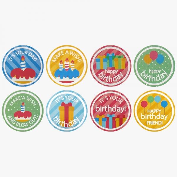 생일 축하 스티커 선물상자