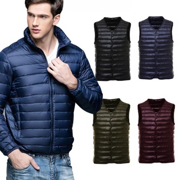 남녀공용 100% 덕다운 경량패딩 조끼패딩 경량패딩