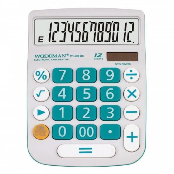 우드맨)계산기(DY-883B/블루/12자리)