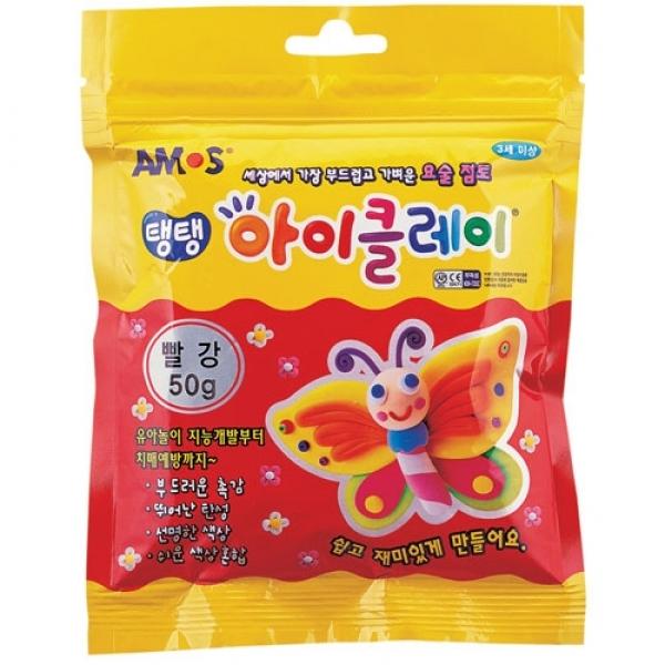 아모스)탱탱 아이클레이(50g/빨강)