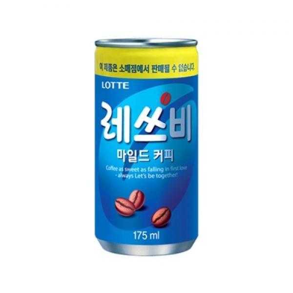 롯데칠성음료 레쓰비 마일드커피 175ml x30캔 업소용(바코드X)  커피 음료수