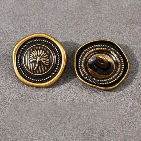 나뭇잎도안 고급 엔틱 블랙20mm 금단추 옷수선 양복