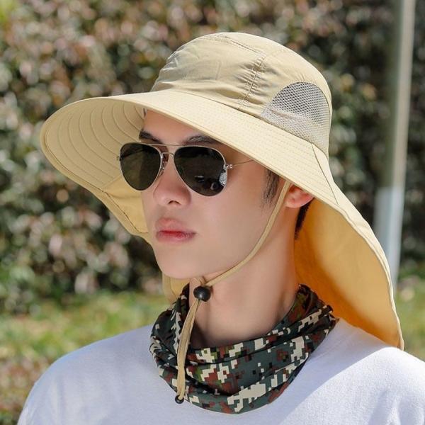 사하라캡 정글모 뒷목가리개 성인플랩캡 카키