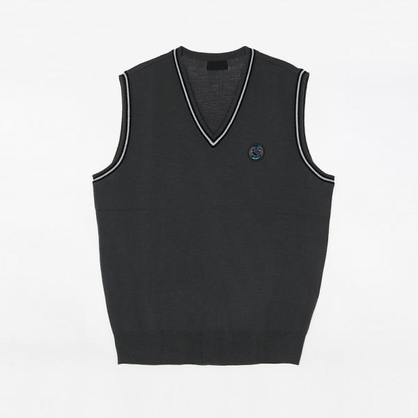 교복몰 (아울렛) 화이트 라인 조끼 (용마중) 교복 학