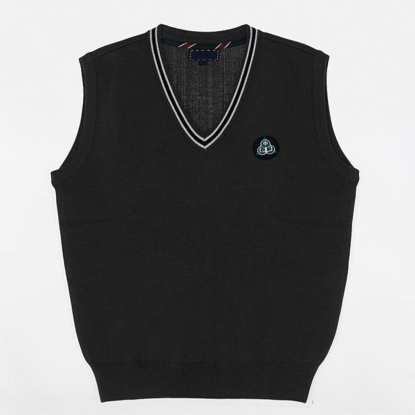 교복몰 (아울렛) 화이트 두줄 라인 조끼 (정발중) 교