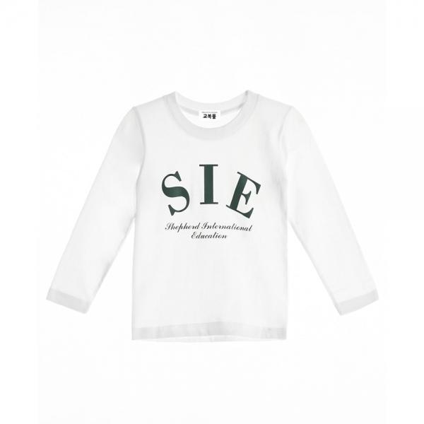 교복몰 (아울렛)화이트 SIE 면T (긴팔) 교복 학생복