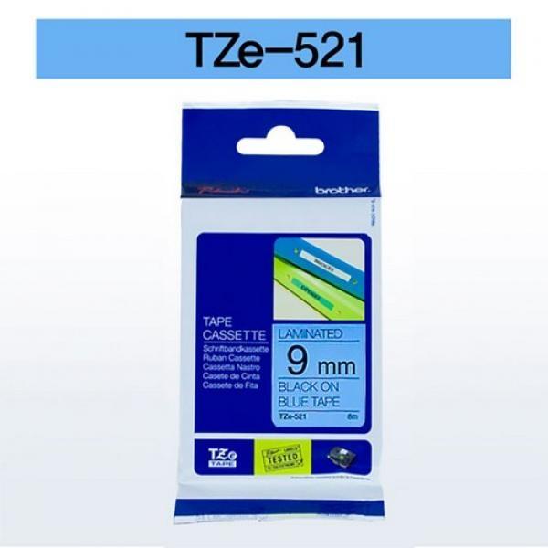 브라더 테이프카트리지 TZ521(9mm Blue Black)