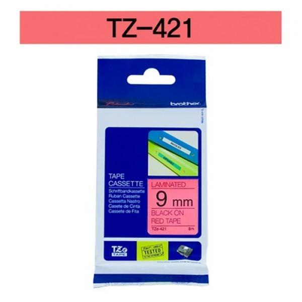 브라더 테이프카트리지 TZ421(9mm Red Black)
