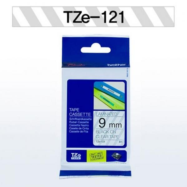 브라더 테이프카트리지 TZ121(9mm Clear Black)