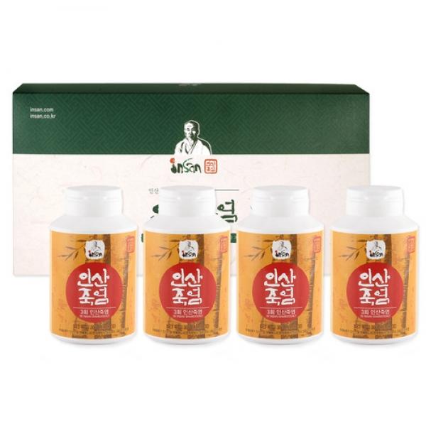 3회 인산죽염 분말 선물세트(300g x 4개)