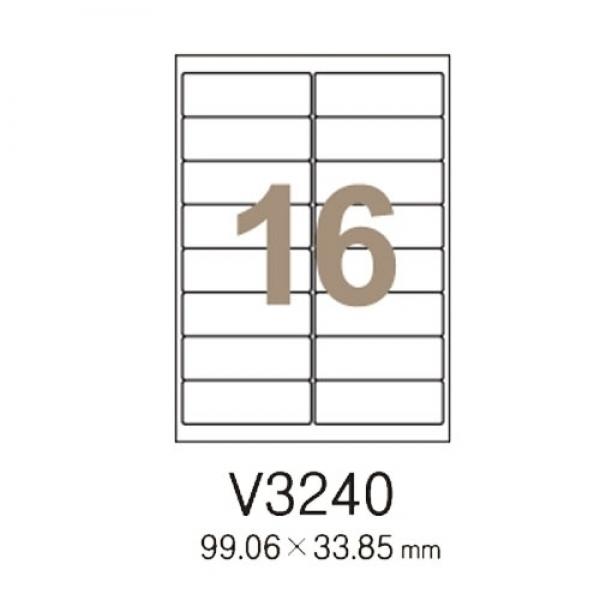 V3240 20 우편발송라벨16칸20매