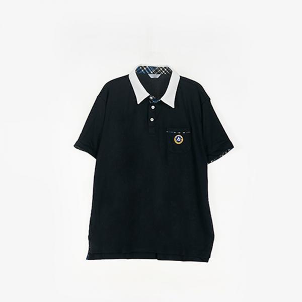 교복몰 (아울렛) 블랙 생활복 카라티 반팔 (상동고)