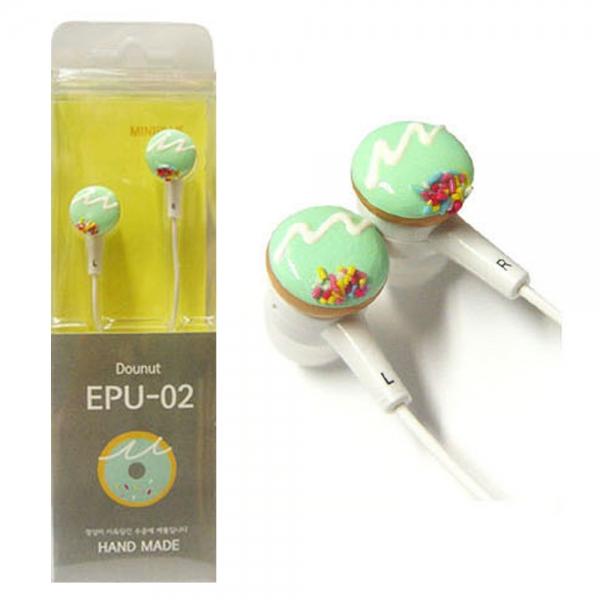 미니플러스 미니어처 스마트폰 이어폰 민트도너츠 (EPU-02)