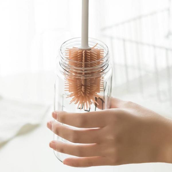 국산 실리콘 젖병솔 주방 텀블러 세척솔 브러쉬