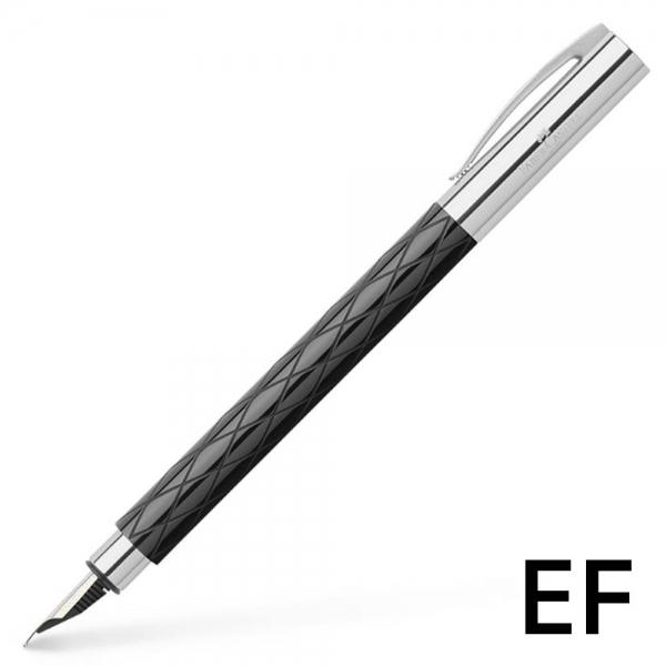 파버카스텔 만년필 엠비션 롬버스블랙 EF (148922) (각인선택)