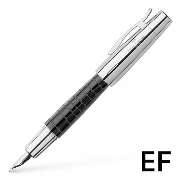 파버카스텔 만년필 크로커다일 블랙 EF (이모션) (148232) (각인선택)