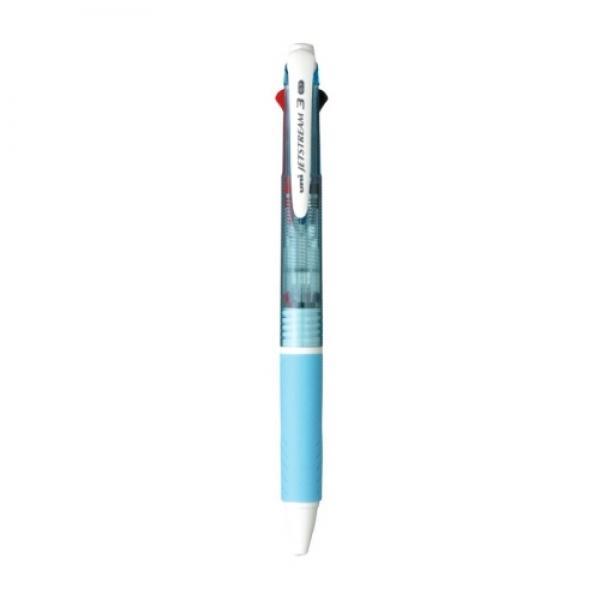 유니 제트스트림 3색볼펜 SXE3-400-07 라이트블루