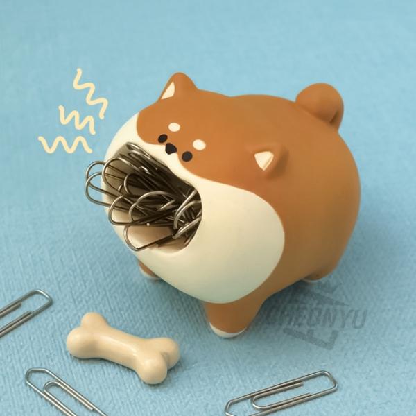 배고픈 애니멀 시바견 클립 홀더