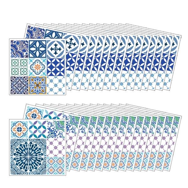 (스티커몰) 모던TILE30PCS 유러피언블루 GS-30701