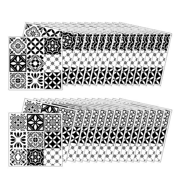 (스티커몰) 모던TILE30PCS 유러피언블랙 GS-30703