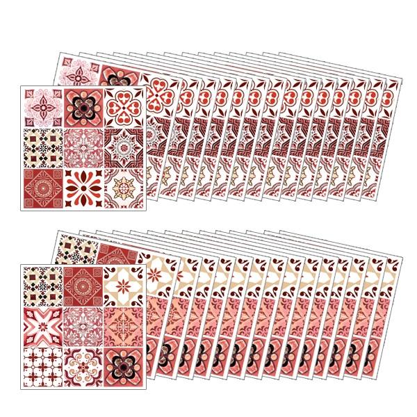 (스티커몰) 모던TILE30PCS 유러피언레드 GS-30706