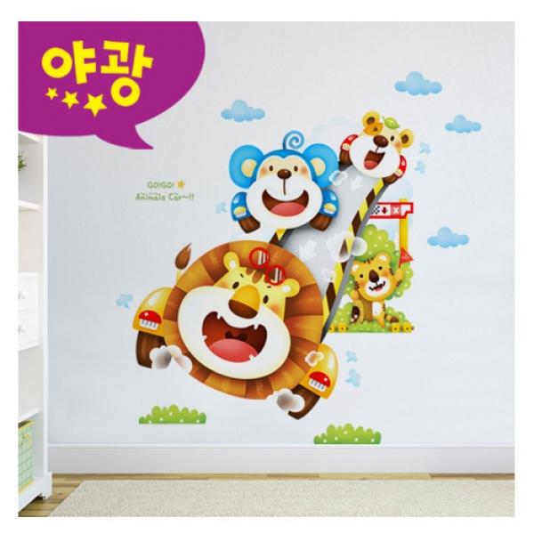 (스티커몰) 퍼즐빅 동물자동차 MDM-010