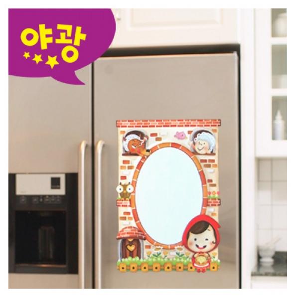 (환타스틱스 스티커) 붙이는거울 빨간모자 MR-442