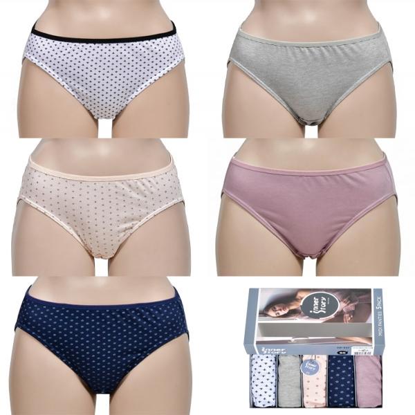 감각적인 컬러와 패턴 봉제라인 미디 여성 삼각팬티