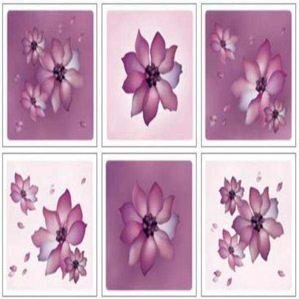(스티커몰) 논슬립(6매) 보라꽃 NSR-32003