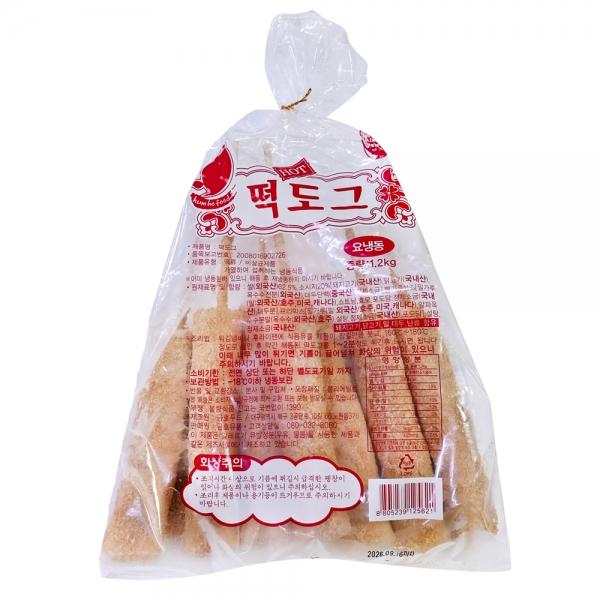 쌀떡간식 쌀떡도그 1.2kg(120gX10개)