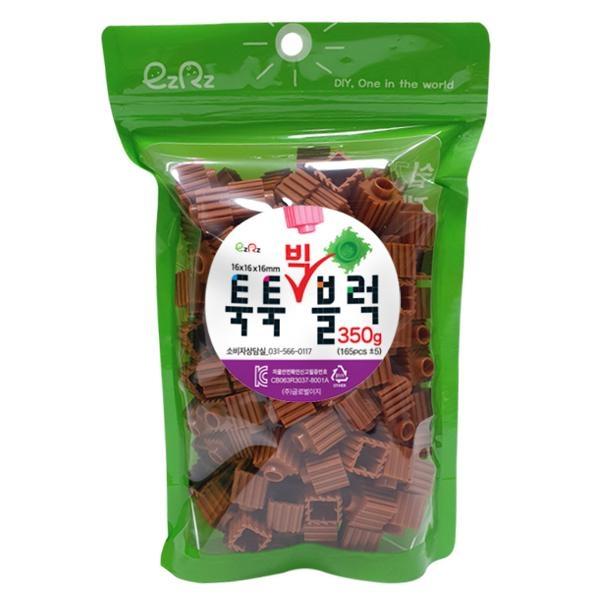 글로벌이지 이지툭툭 빅블럭 350g 리필 밝은밤색