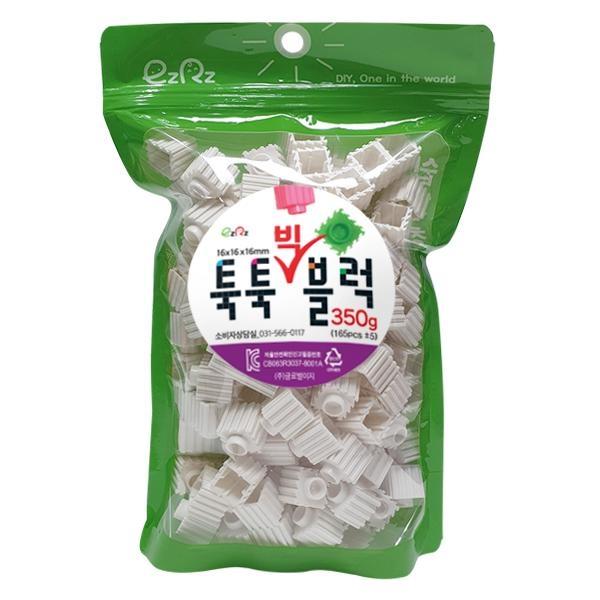 글로벌이지 이지툭툭 빅블럭 350g 리필 흰색