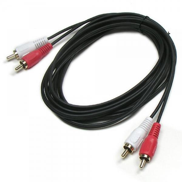 Coms RCA 2선 케이블 음성 2RCA M-M 3M AV0339