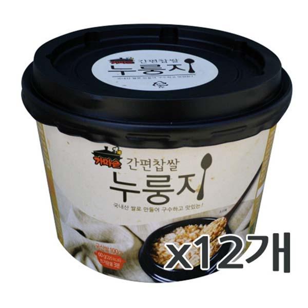가마솥 간편 찹쌀 누룽지(컵) 60g 12입