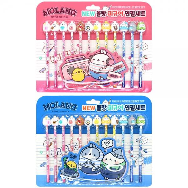 몰랑 뉴 피규어 12본 연필세트 (2개)