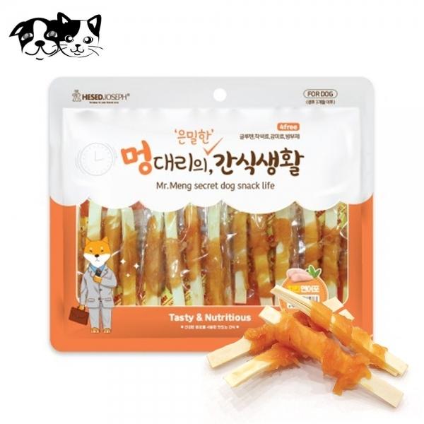 헤세드요셉 멍대리의 은밀한 간식생활 치킨 연어포 300g (강아지 간식)