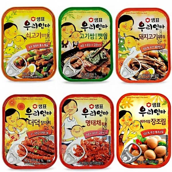 깻잎 장조림 장아치 명태채 간편 통조림 캔 반찬 모음